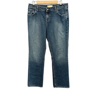 Y2K BKE Denim Distressed Easy Street Blue Jeans Grunge Frayed Hem Size 32 x 33.5